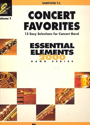 Concert Favorites vol.1: for concert band baritone treble clef