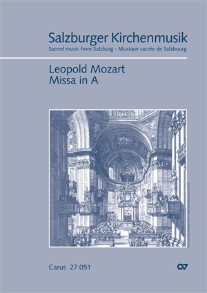 Messe A-Dur fr Soli, gem Chor, 2 Violinen und Bc (3 Posaunen ad lib) Partitur