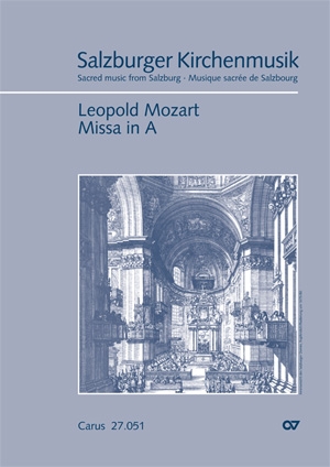 Messe A-Dur fr Soli, gem Chor, 2 Violinen und Bc (3 Posaunen ad lib) Partitur