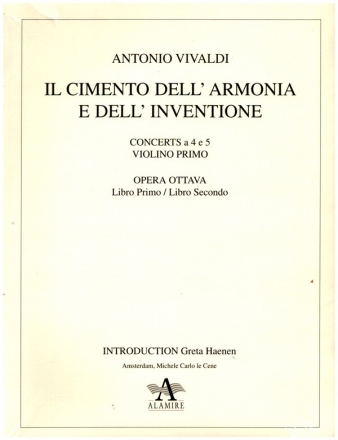 Il cimento dell' armonia e dell' inventione Facsimile (Stimmen)