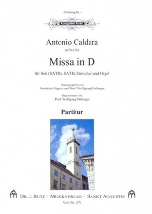 Messe D-Dur für Soli, gem Chor, Streichorchester und Orgel Partitur