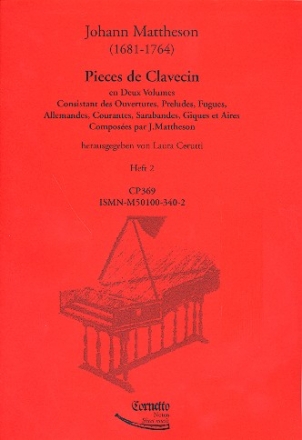 Pices de clavecin Band 2 (Suiten 7-12) fr Cembalo