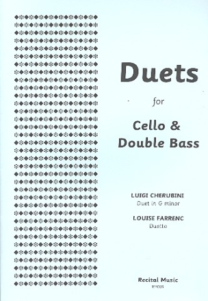 Duet in g Minor for cello and double bass score