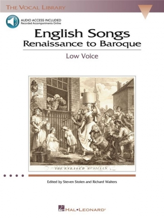 English Songs (+2CD's) for low voice and piano Renaissance to Baroque