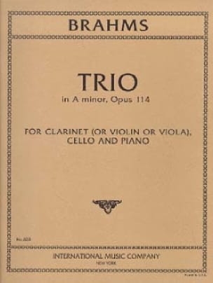 Trio a minor op.114 for clarinet (or violin, viola), violoncello and piano parts
