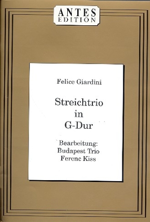 Trio G-Dur  fr Violine, Viola und Violoncello Partitur und Stimmen