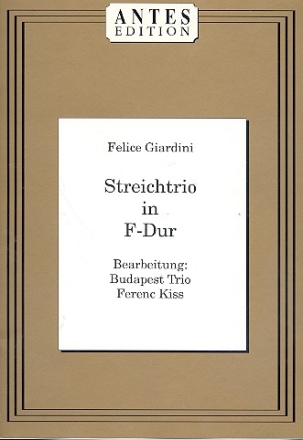 Trio F-Dur fr Violine, Viola und Violoncello Partitur und Stimmen
