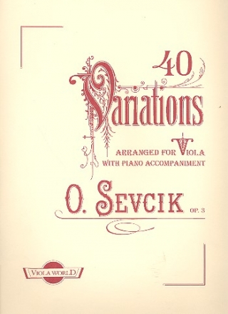 40 Variations op.3 for violin for viola and piano