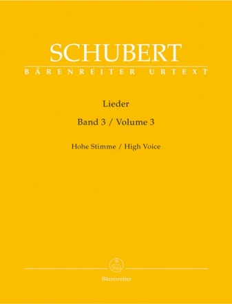 Lieder Band 3 (op.80-98) fr hohe Stimme und Klavier praktische Ausgabe