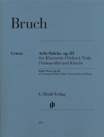 8 Stcke op.83 fr Klarinette (Violine), Viola (Violoncello) und Klavier Stimmen