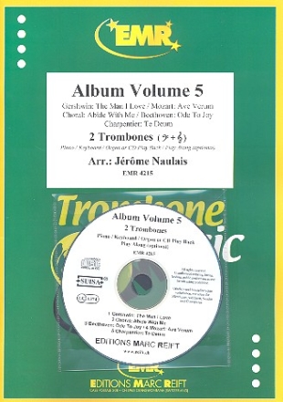 Album vol.5 (+CD) fr 2 Posaunen (Tasteninstrument oder CD-Begleitung ad lib) Partitur und Stimmen
