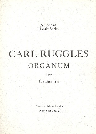 Organum for orchestra study score