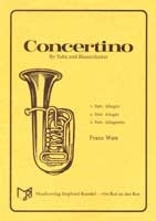Concertino für Tuba und Blasorchester Direktion (=Klavierauszug) und Stimmen