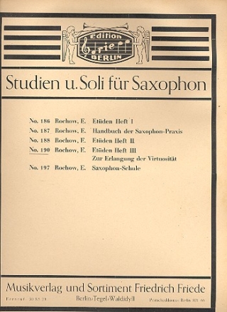 Etden Band 3 fr Saxophon