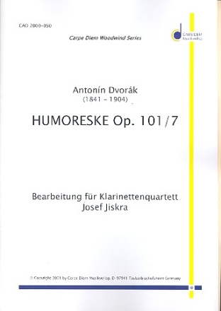 Humoreske op.101,7 fr 3 Klarinetten und Baklarinette Partitur und Stimmen