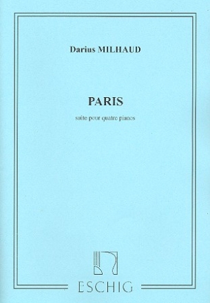 Paris für 4 Klavier Partitur und 3 Stimmen