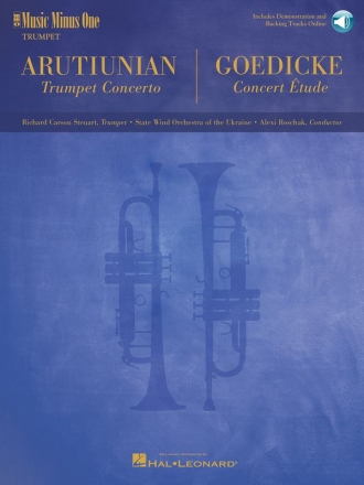 Music Minus One b flat Trumpet (+Online Audio) Trumpet concerto (Arutjunjan) and Concert Etude (Goedicke)