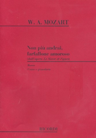 Non pi andrai farfallone amoroso fr Bass und Klavier (it)