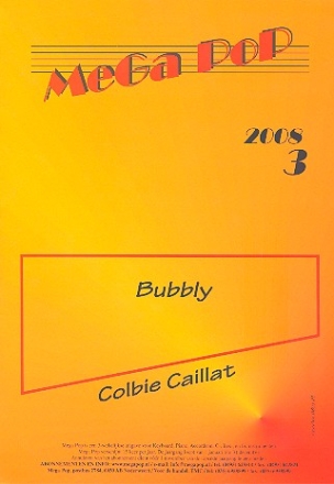 Bubbly: Einzelausgabe fr Gesang und Klavier mit Akkorden