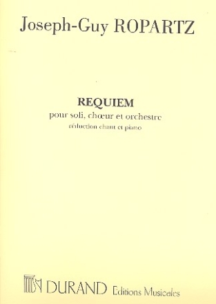 Requiem pour soli, choeur mixte et orchestre rduction chant et piano