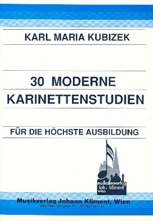 30 moderne Klarinettenstudien fr die hchste Ausbildung