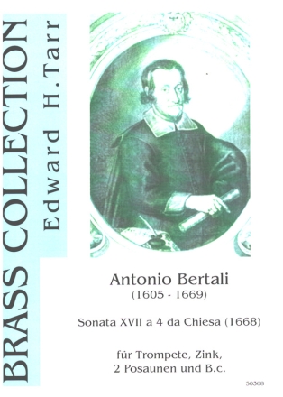 Sonata Nr.17  4 da Chiesa fr Trompete, Zink, 2 Posaunen und Bc Partitur und Stimmen