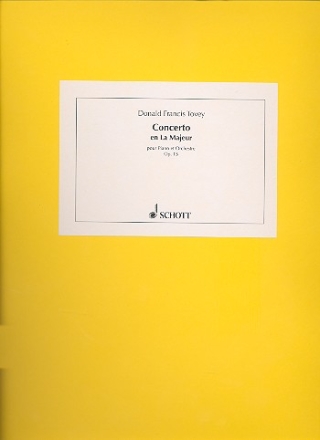 Klavierkonzert A-Dur op. 15 fr Klavier und Orchester Partitur