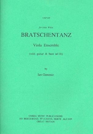 Bratschentanz  fr 4-5 Violas (Gitarre und Bass ad lib) Partitur und Stimmen