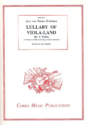 Lullaby of Viola-Land for 4 violas (string ensemble) score and parts