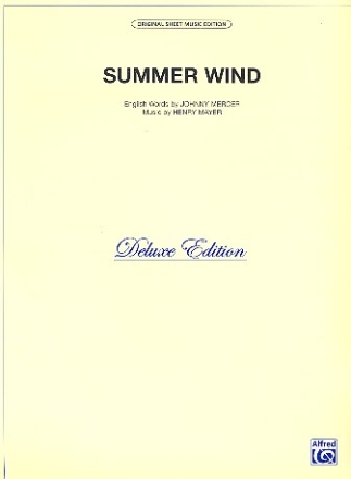 Summer Wind fr Klavier/Gesang/Gitarre