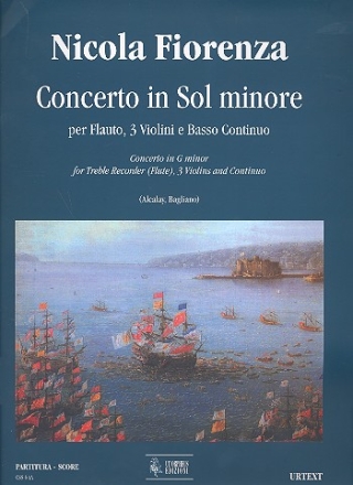 Concerto in Sol minore per flauto, 3 violini e Bc partitura