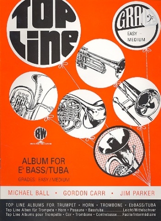 Top Line Album for tuba/e flat bass (bass clef) grade easy - medium