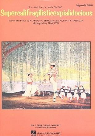 Supercalifragilisticexpialidocious: for big-note piano (vocal/guitar)