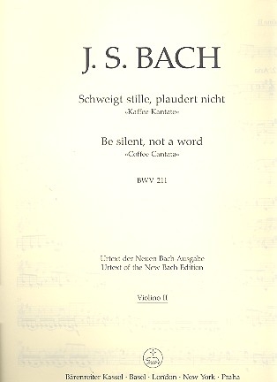 Schweiget stille plaudert nicht BWV211 Kantate Nr.211 BWV211 Violine 2