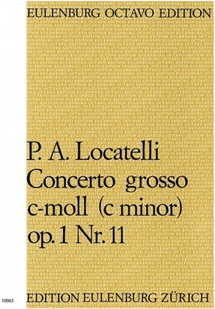 Concerto grosso c-Moll op.1,11 für Streicher und Cembalo Partitur