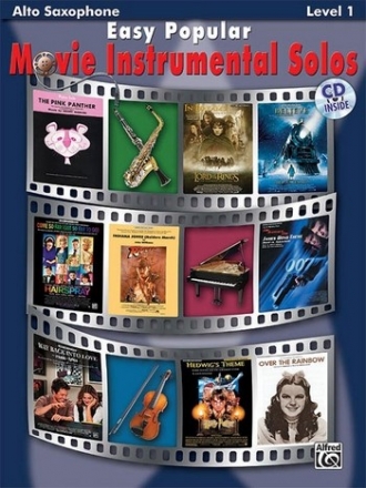 Easy popular Movie Instrumental Solos (+CD) for alto saxophone