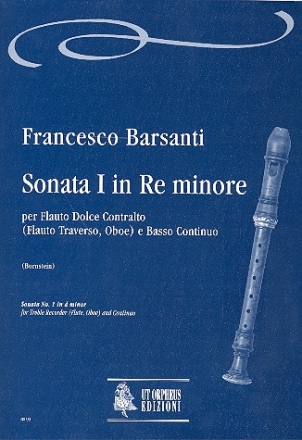 Sonata re minore no.1 per flauto dolce contralto (fl, ob) e bc