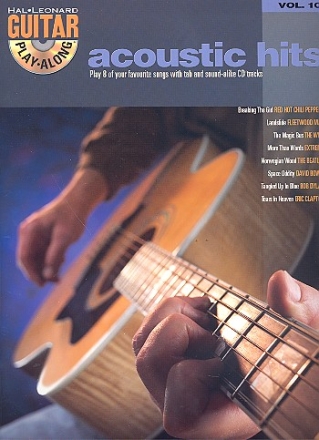 Acoustic Hits (+CD): guitar playalong vol.10 songbook vocal/guitar/tab