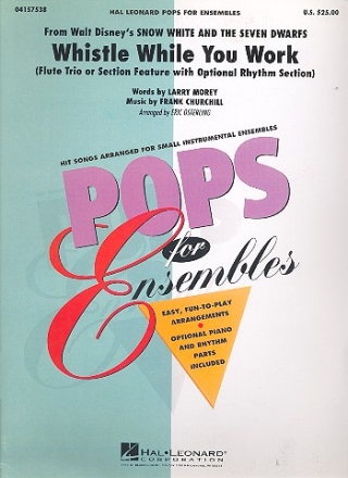 Whistle while You work: for 3 flutes with optional rhythm section (bass, drums, piano) score+parts