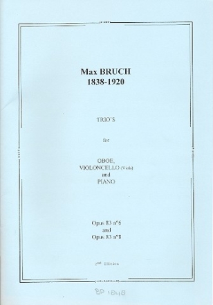 2 Trios op.83 Nrs.6+8  fr Oboe, Violoncello (Viola) und Klavier Stimmen