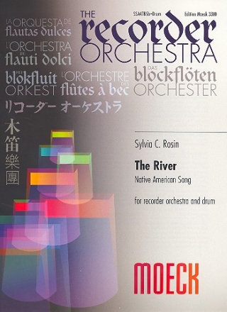 The River  fr Blockflten-Ensemble und Trommel Partitur und Stimmen