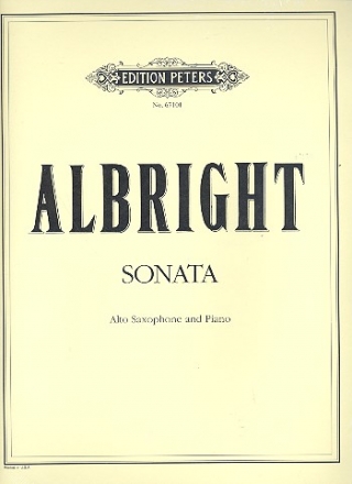 Sonate fr Altsaxophon und Klavier