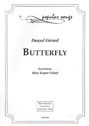 Butterfly fr Frauenchor und Klavier Klavierpartitur (dt)