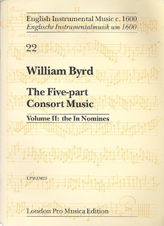 The 5-Part Consort Music vol.2 The In Nomines score and parts