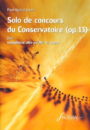 Solo de concours du conservatoire op.13 pour saxophone alto et piano