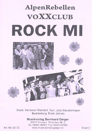 Rock mi: fr Blasorchester Direktion und Stimmen