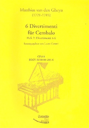 6 Divertimenti Band 1 (Nr.4-6) fr Cembalo