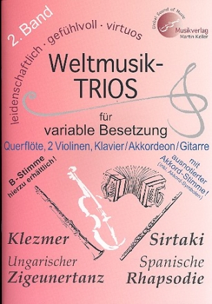 Weltmusik-Trios Band 2 fr variables Ensemble Partitur und Stimmen