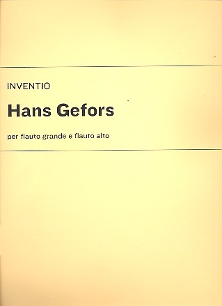 Inventio op.5 for flute and alto flute in G score
