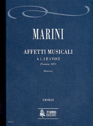 Affetti musicali a 1, 2 e 3 voci partitura